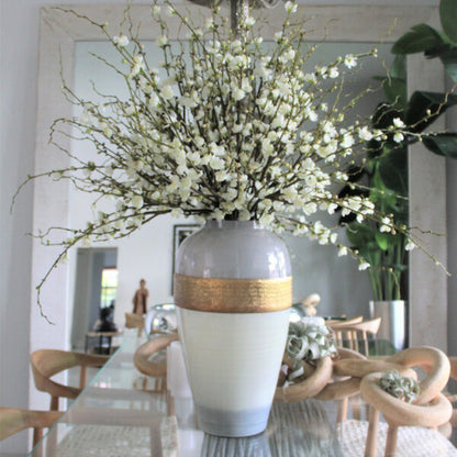"Goddess" Vase with Cherry Blossom Branches